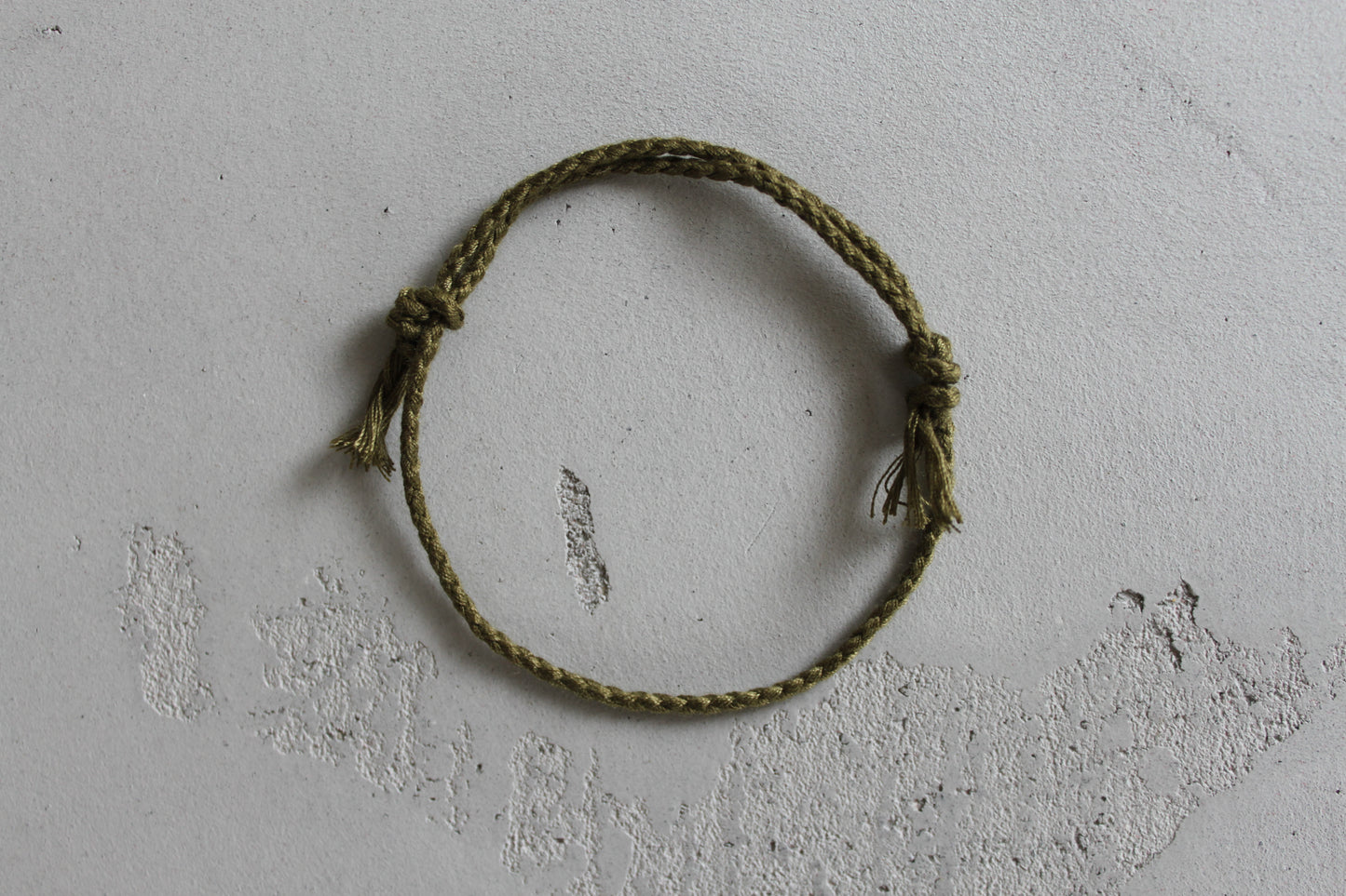 Pranayama Baumwolle Armband (Grasgrün)