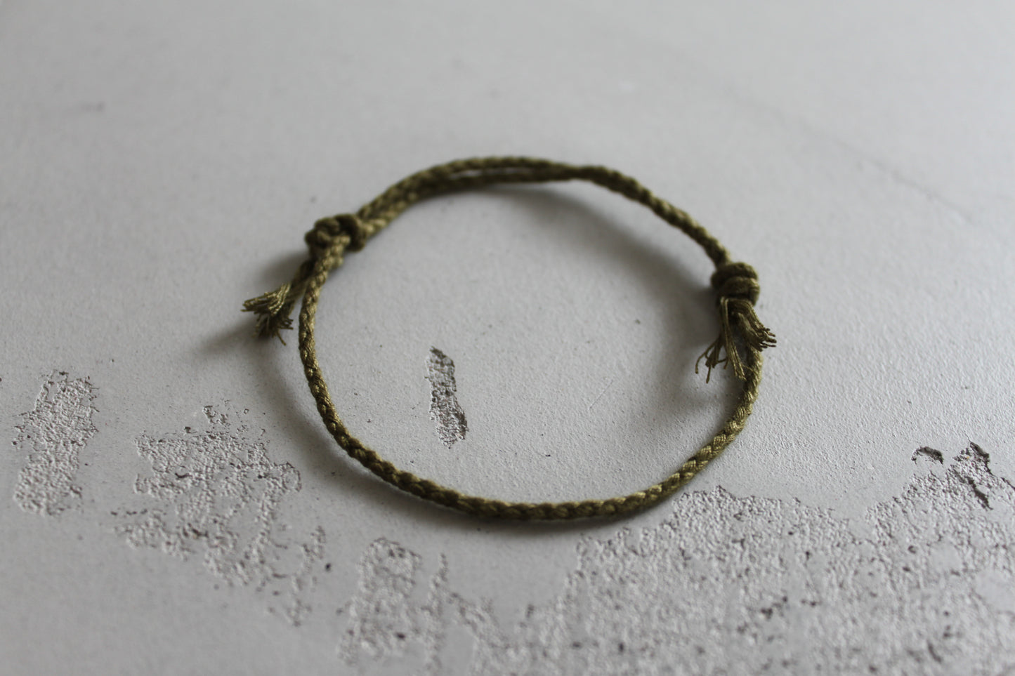 Pranayama Baumwolle Armband (Grasgrün)