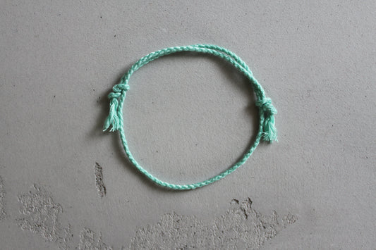 Pranayama Cotton Bracelet (Hellgrün)